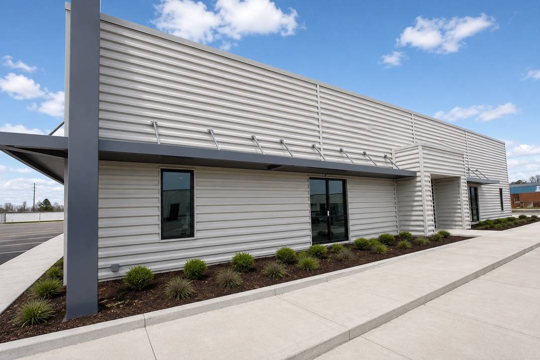 side view of building