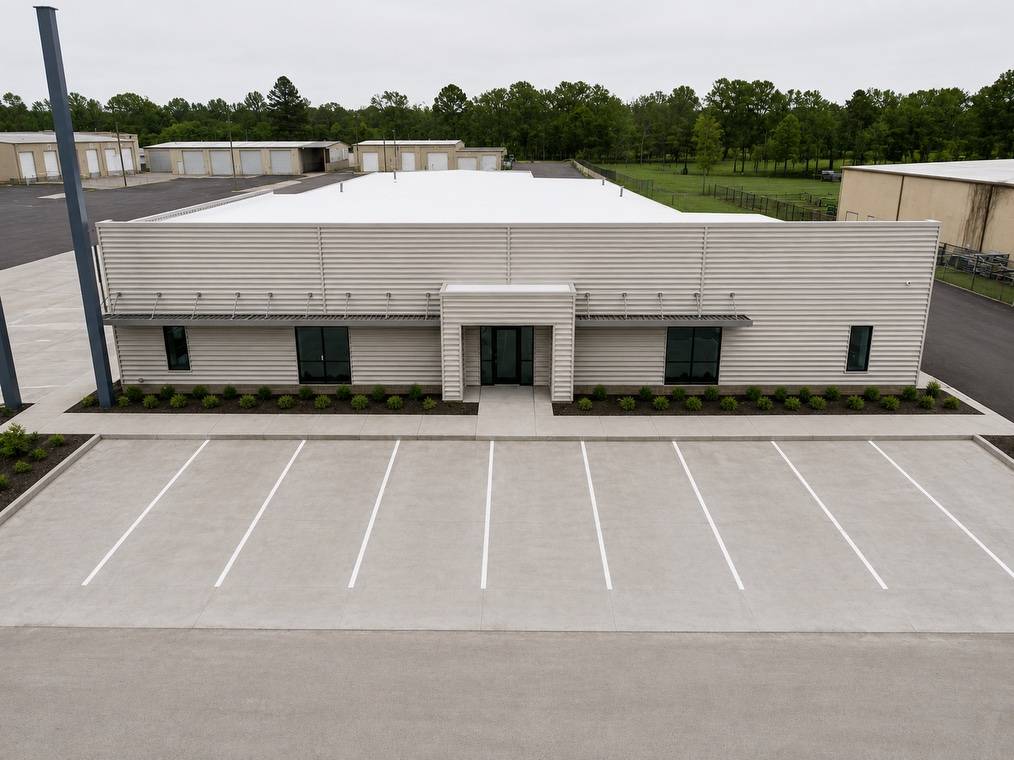 aerial view of entrance